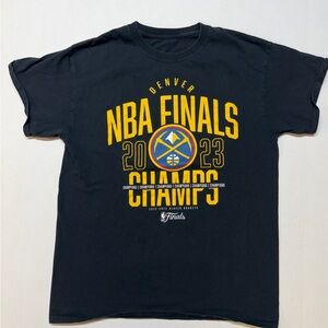 Denver Nuggets NBA Finals 2023‎ Champs Dark Blue Medium T Shirt